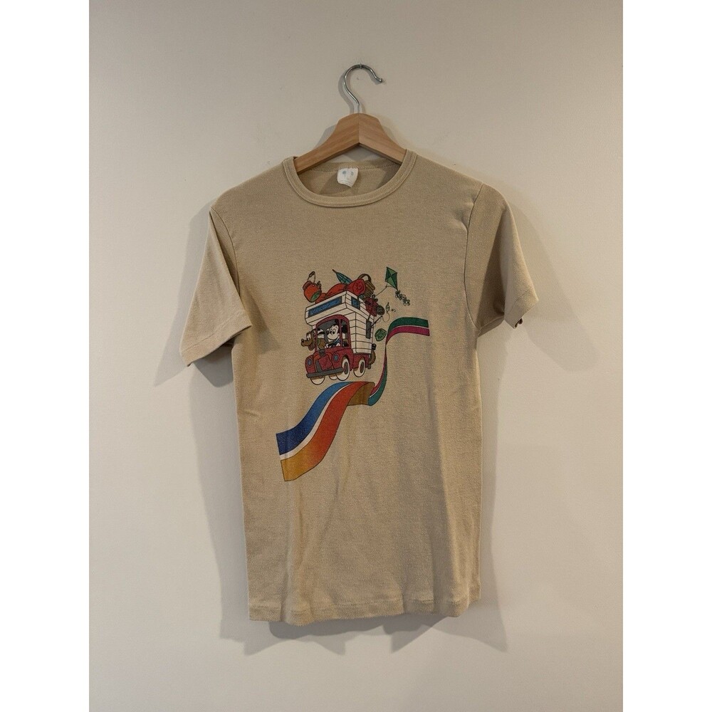MICKEY MOUSE ULTRA RARE 1975 TEE SHIRT PLUTO DISNEY RAREST DISNEY TEE AMAZING
